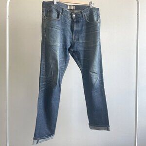 Everlane - Selvedge Slim Fit - distressed/raw denim - 35/32